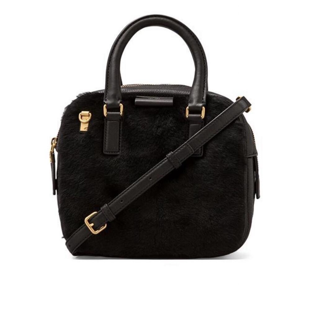 Marc By Marc Jacobs Shearling Satchel Black
